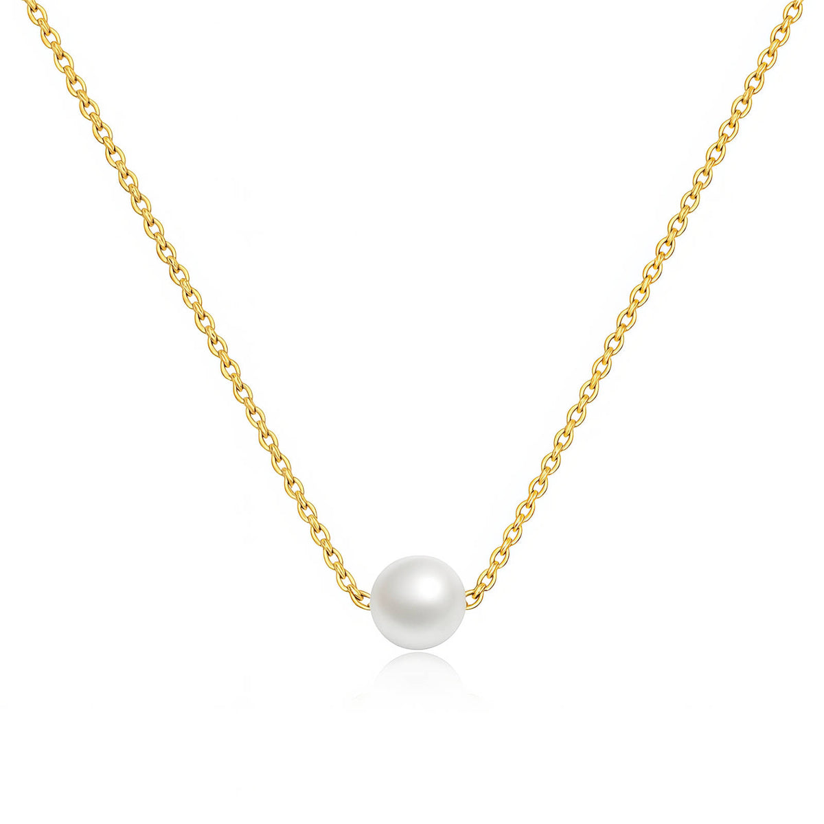 Seashell Pearl Beach Necklace – 18K Gold PVD Stainless Steel
