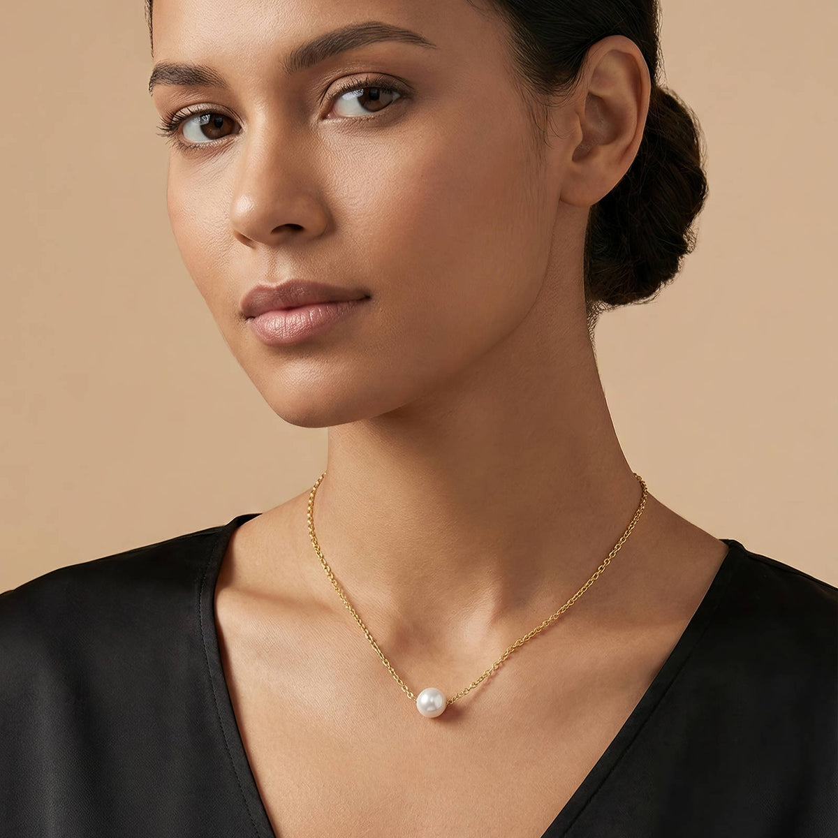 Seashell Pearl Beach Necklace – 18K Gold PVD Stainless Steel