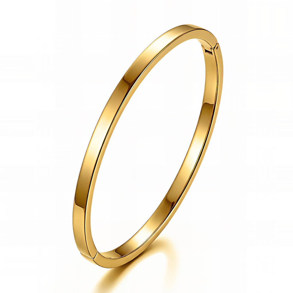Unisex Buckle-Style Bracelet – 18K Gold PVD-Plated Stainless Steel