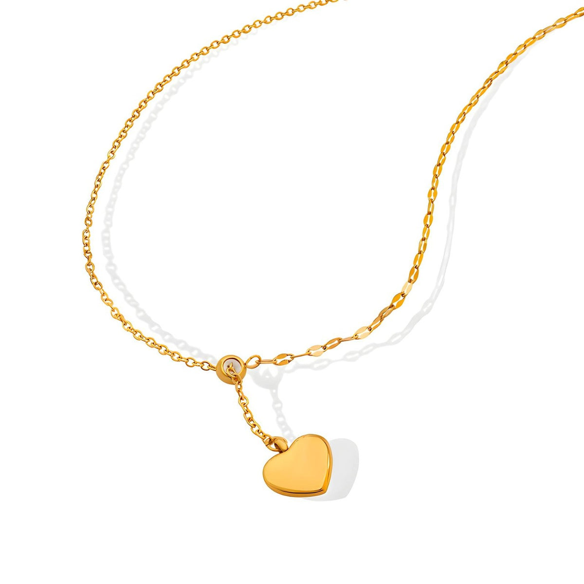 Heart Necklace – 18K Gold PVD Stainless Steel