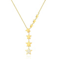 Star Necklace with Cubic Zirconia – 18K Gold PVD Stainless Steel