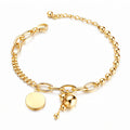 Cuban Chain Bracelet – 18K Gold PVD-Plated Stainless Steel
