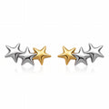 Liora Triple Star Stud Earrings – 18K Gold PVD Stainless Steel