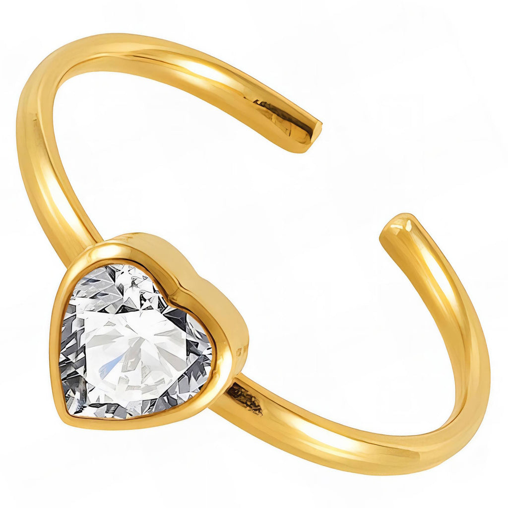 Heartline Adjustable Ring