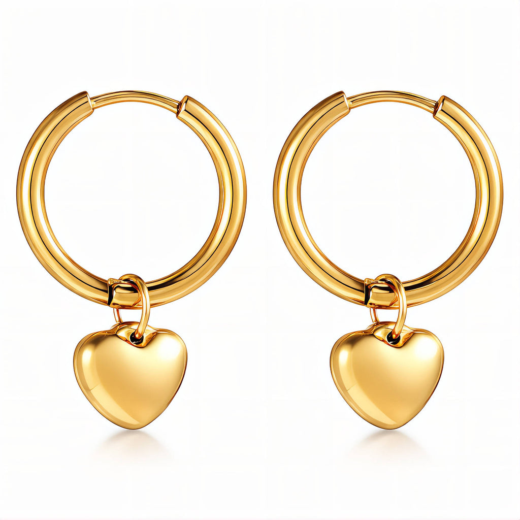 Heartbeat Hoop Earrings