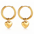 Heartbeat Hoop Earrings