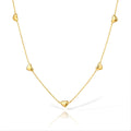 Love Heart Clavicle Necklace – 18K Gold PVD Stainless Steel