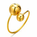 Orbit Open Ball Ring – 18K Gold PVD Stainless Steel
