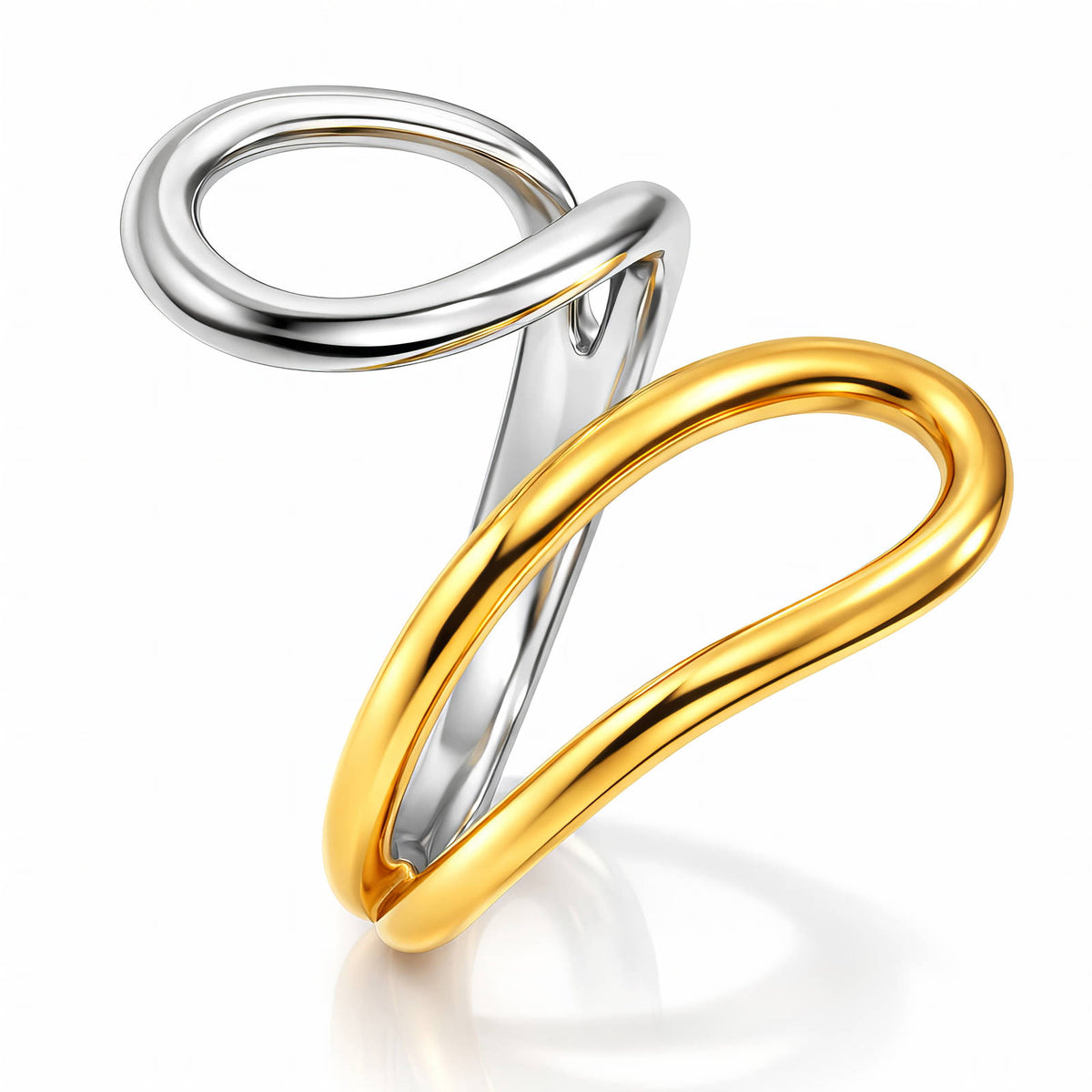 Contrast Open Ring – 18K Gold PVD Stainless Steel