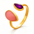 Sculptural Droplet Ring – 18K Gold PVD Stainless Steel