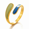 Geometric Open Ring – 18K Gold PVD Stainless Steel