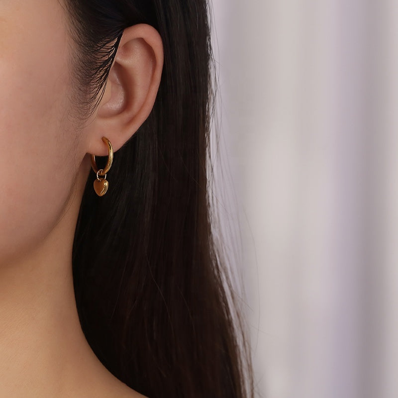Heartbeat Hoop Earrings