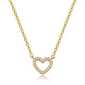 Hearts Gold-Plated Titanium Steel Necklace
