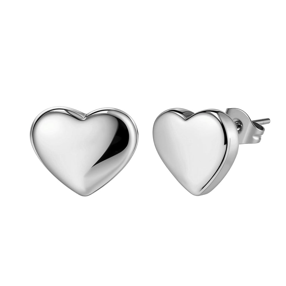 Heartline Stud Earrings