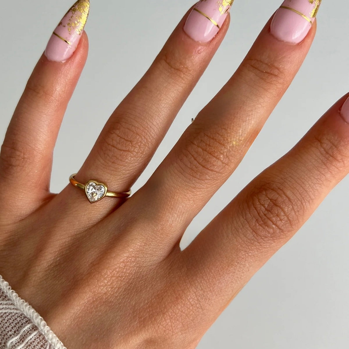 Heartline Adjustable Ring