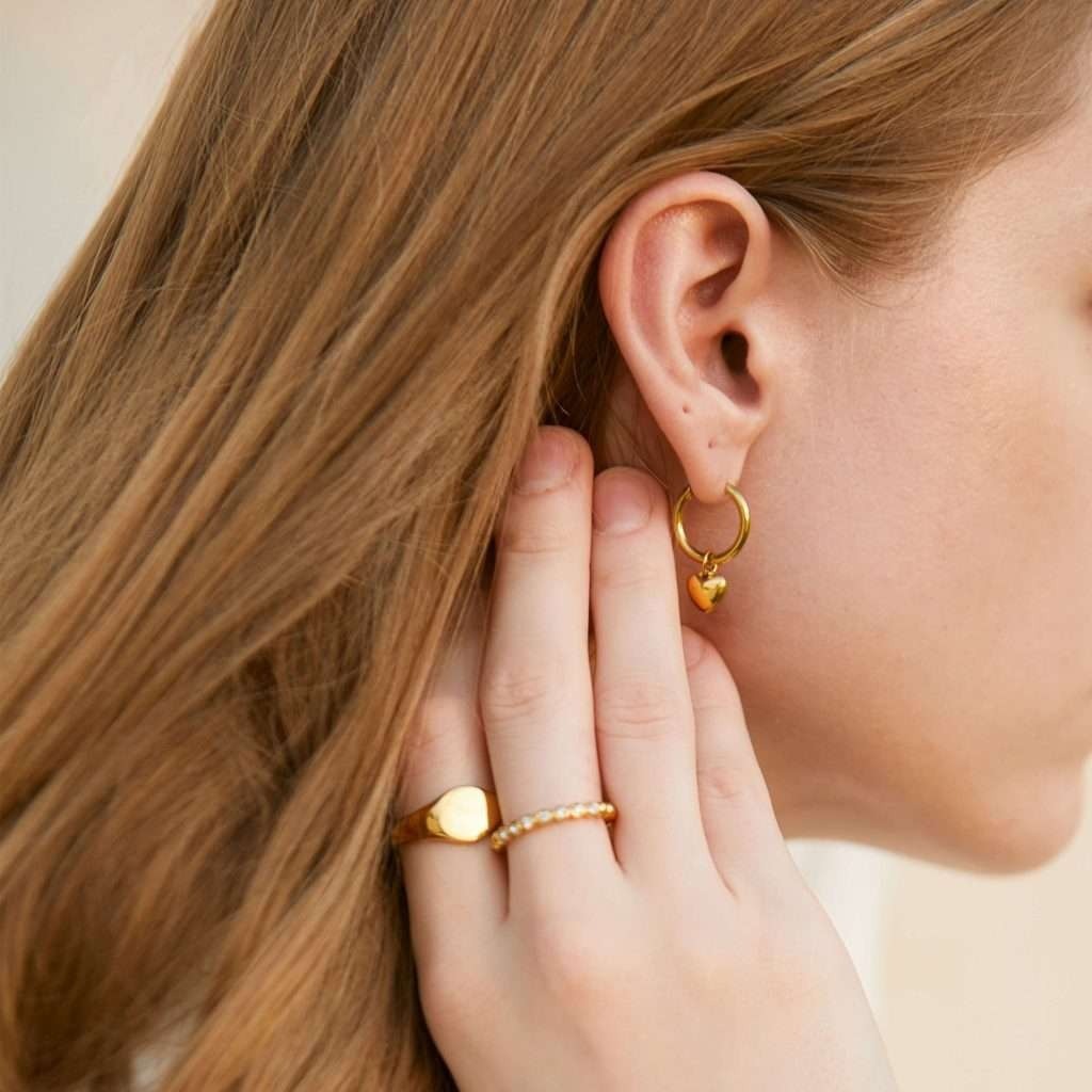 Heartbeat Hoop Earrings