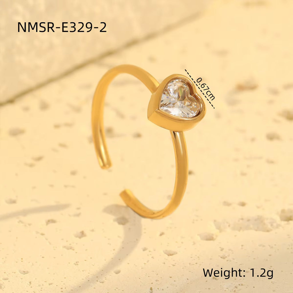 Heartline Adjustable Ring