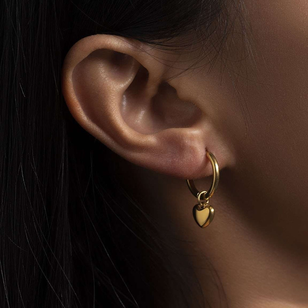 Heartbeat Hoop Earrings