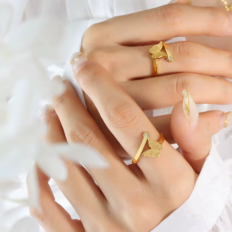 Butterfly Ring – 18K Gold PVD Stainless Steel