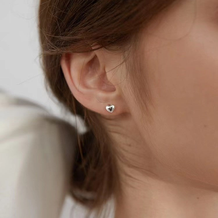 Heartline Stud Earrings