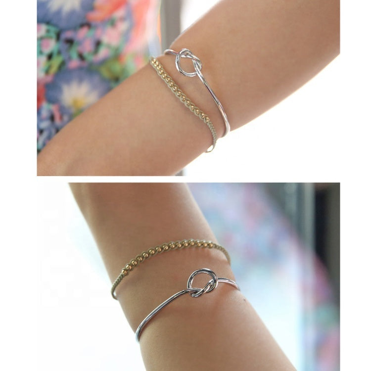 Heart Knot Bracelet – 18K Gold PVD-Plated Stainless Steel