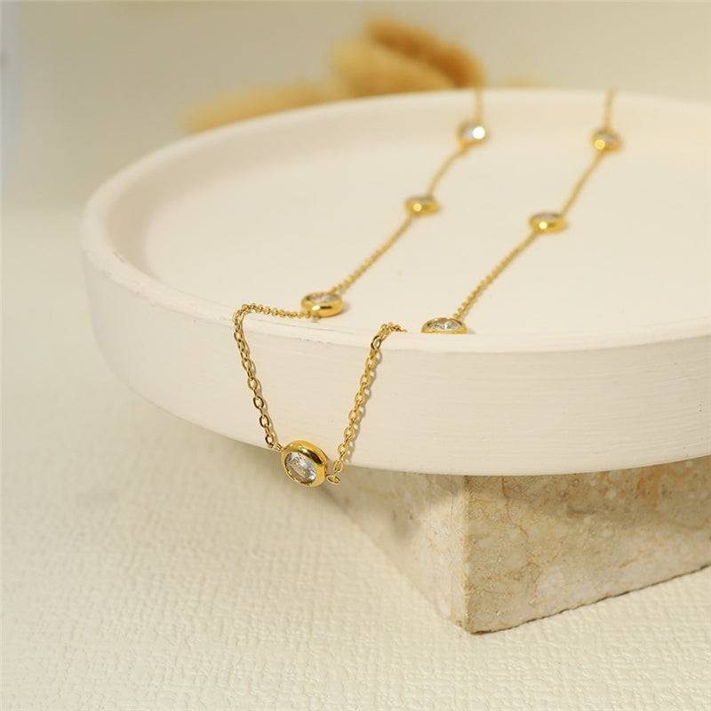 White Pearl Choker Necklace – 18K Gold PVD Stainless Steel