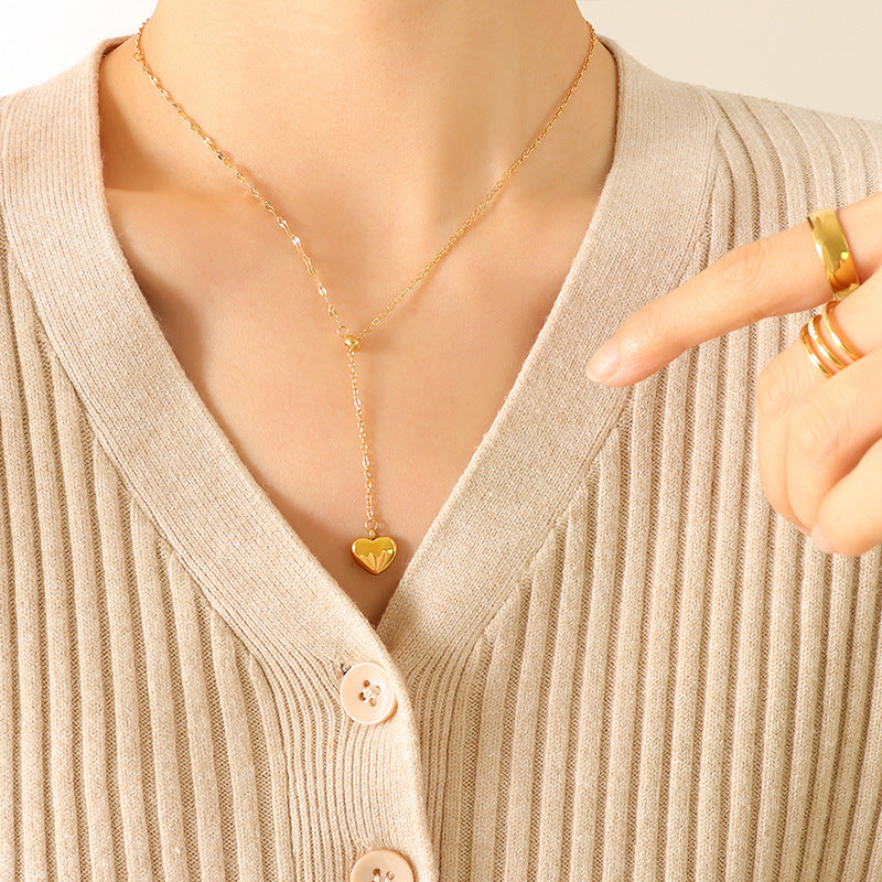 Heart Necklace – 18K Gold PVD Stainless Steel