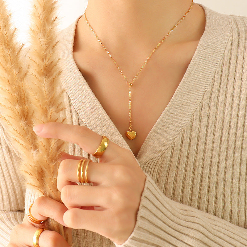 Heart Necklace – 18K Gold PVD Stainless Steel