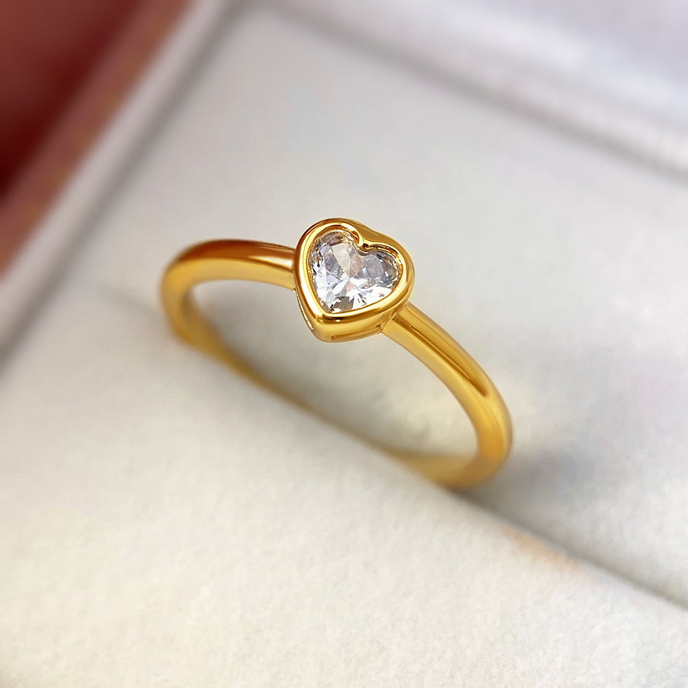 Heartline Adjustable Ring